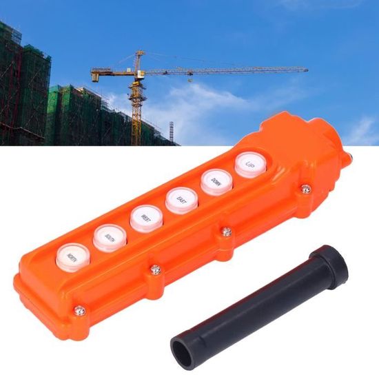 Interrupteur Bouton-Poussoir Grue 220V Étanché – Avec Condensateur 30uF – Pour Grues, Remorques Benne, Portes Levage