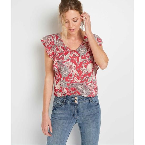 Gilet Femme Manches Courtes - Coton - Détails Ajourés - Ouverture Boutonnée - Taille S à XL - 5