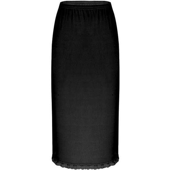YIZYIF Femme Jupon sous Robe Jupe Sculptante Fond de Jupe Lingerie Sous-vêtement Type B Noir