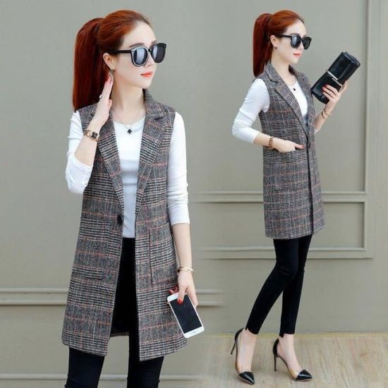 Manteau De Cérémonie / équitation Femme Grand Prix - Taille 14S - Plaid