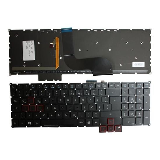 CLAVIER GAMER PREDATOR noire qui s’illumine en bonne état fonctionne encore EUR 35,00 - FR