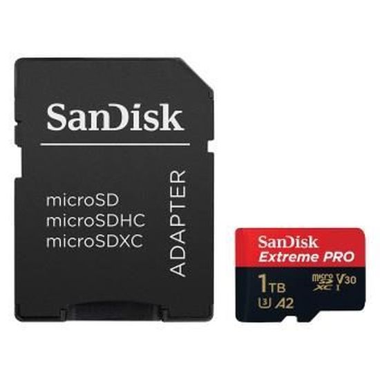 Carte mémoire flash - SANDISK - 1TB - Jusqu'à 170 Mo/s - Noir