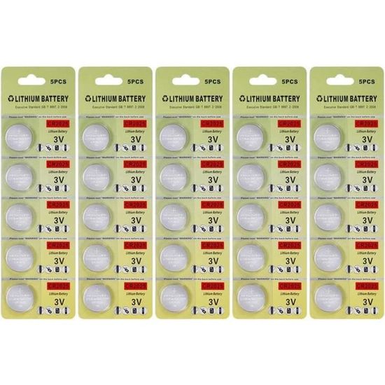 La batterie au lithium cr2025 3,5 cr2025 25 pack7 Cdiscount Jeux Jouets