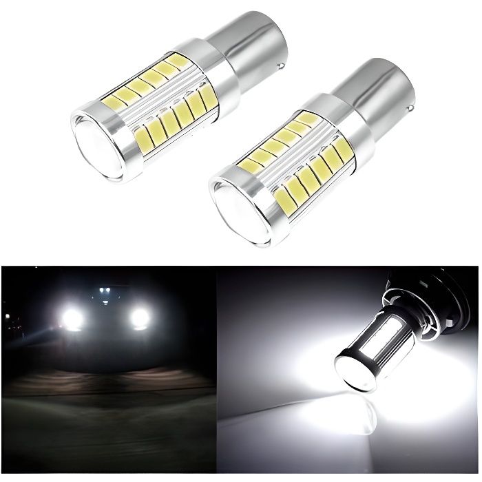 Ampoules LED BLANC P21/5W feux de jour diurne Roulage pour PEUGEOT 308