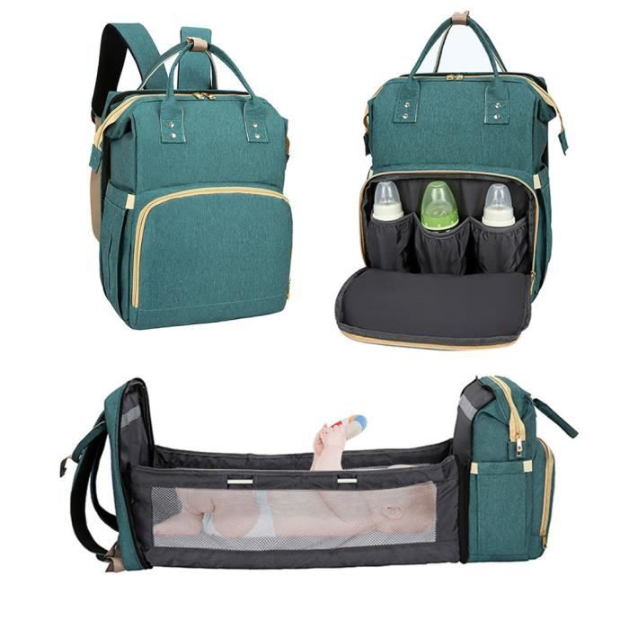 2in1Maman de voyage multifonctionnel sac à dos portable sac à langer de grande capacité PACK PRODUITS DE FITNESS ET