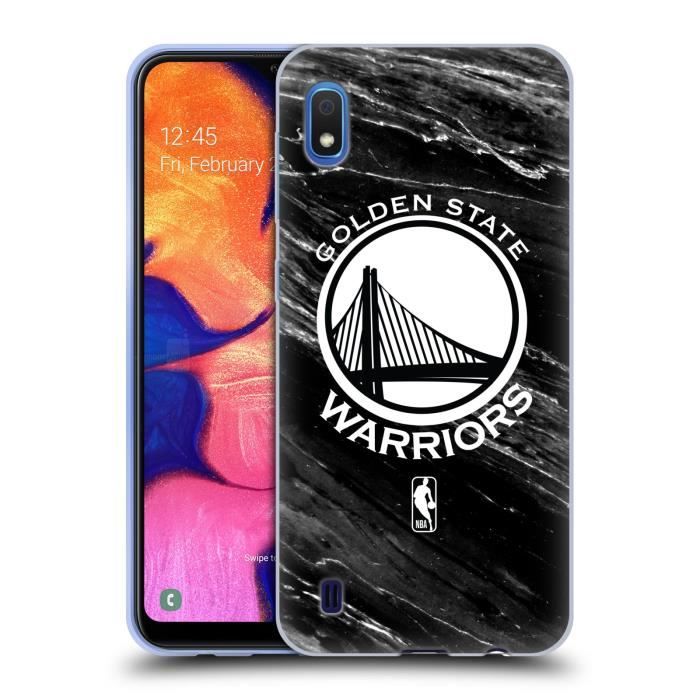 Officiel NBA B&W Marbre Golden State Warriors Coque En Gel Doux Compatible avec Samsung Galaxy A10 (2019)