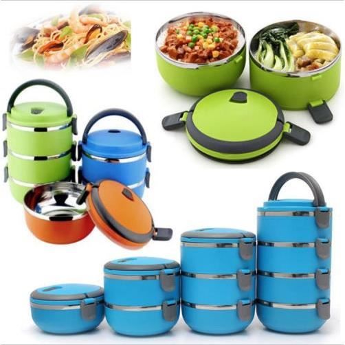 1-2-3-4 étages contenant isotherme lunchbox isotherme isotherme lunchbox feu vert 3