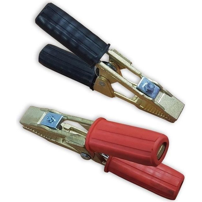 PINCES (+ et -) DE DEMARRAGE LAITON 300 AMPERES LOT 2 PINCES