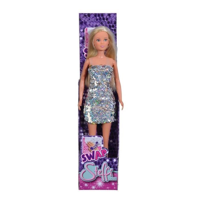 Simba Toys 105733279 Poupée - Steffi Love avec robe à paillettes