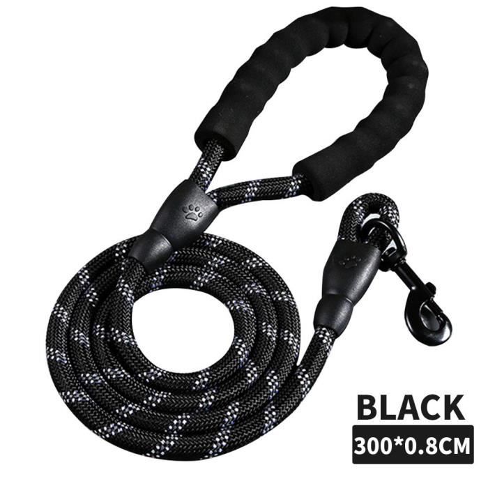 Chiens laisses sangle chien ceinture corde Durable nuit réflexion 120-150-200 - 300cm laisse de traction colliers de tête