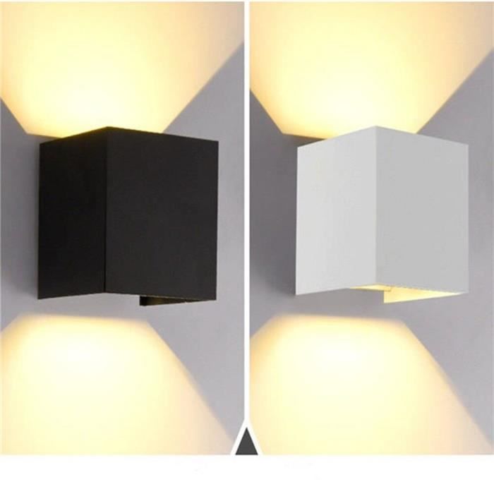 Éclairage extérieur étanche monté en Surface mur LED Luminaire moderne nordique lampes murales d'intérieur salon po - White - JB3481