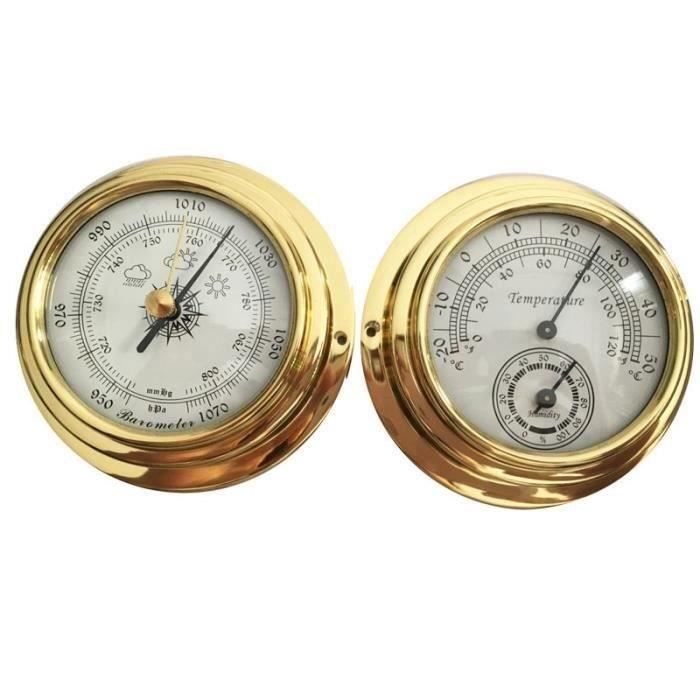 Nouveau Double BaromèTre 98Mm BaromèTre TempéRature et HygromèTre