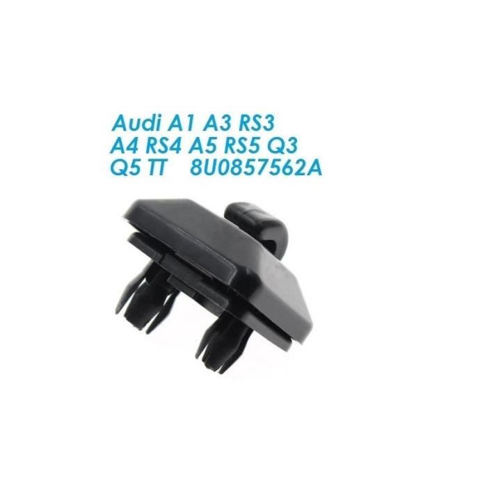 Clip crochet pare soleil noir Audi A1 A3 RS3 A4 RS4 A5 RS5 Q3 Q5 TT 8U0857562A Skyexpert