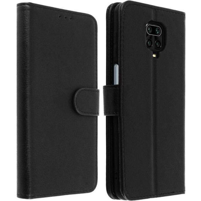 Étui Xiaomi Redmi Note 9S / 9 Pro / 9 Pro Max Housse Porte-cartes Support noir Noir