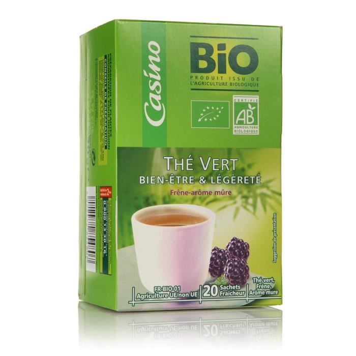Thé vert mûre bio - 30g