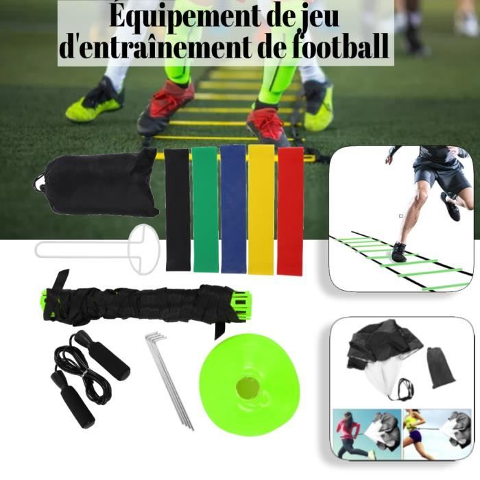 VAG Entrainement Foot Ensemble Agile échelle et cône d'agilité Premium et cône de Sport ect vert -PT1