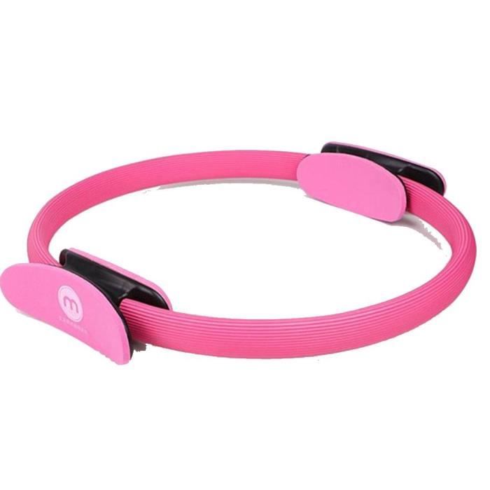 Bague Pilates Cercle Ultra-Fit Corps Équilibré, Grands Exerciseurs pour les Jambes, Outil d'Équipement de Fitness pour Rose