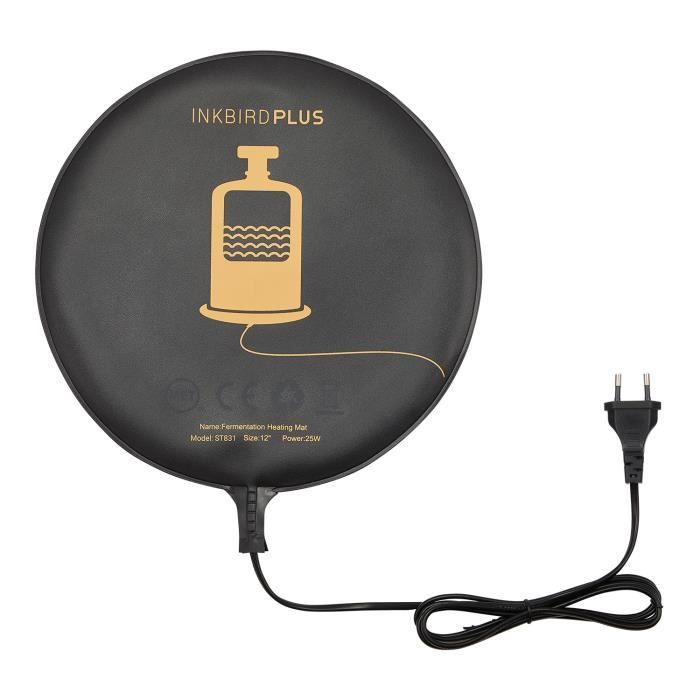 Coussin chauffant de fermentation INKBIRD PLUS, coussin chauffant amovible pour eau chaude de 25 W, utilisé pour le brassage, les se