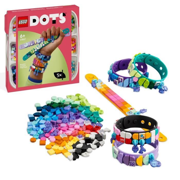LEGO® DOTS 41807 La Méga-Boîte Création de Bracelets, Création Bijoux d'Amitié, Idée Cadeau