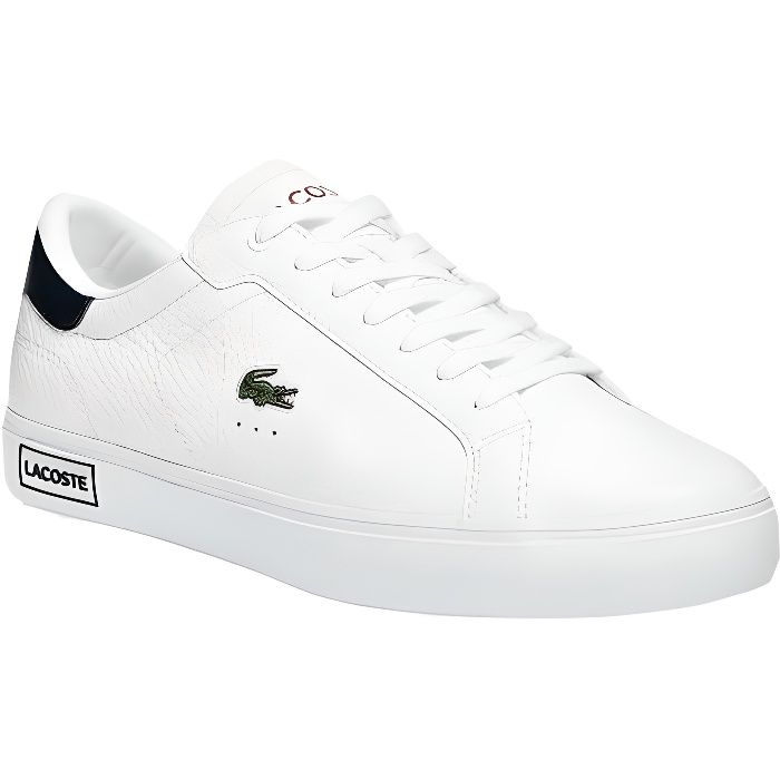 Baskets Lacoste Power Court Blanc pour Homme