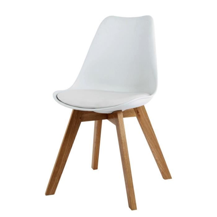 Chaise design scandinave blanche Norway