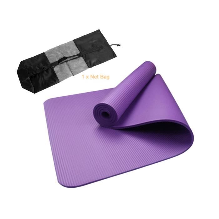 Insipide NBR Tapis De Yoga Pliable Tapis D'exercice Tapis De Jeu Au Sol + Sangle + Sac Net Pour Gym Classe Workout Fournitures De Gy