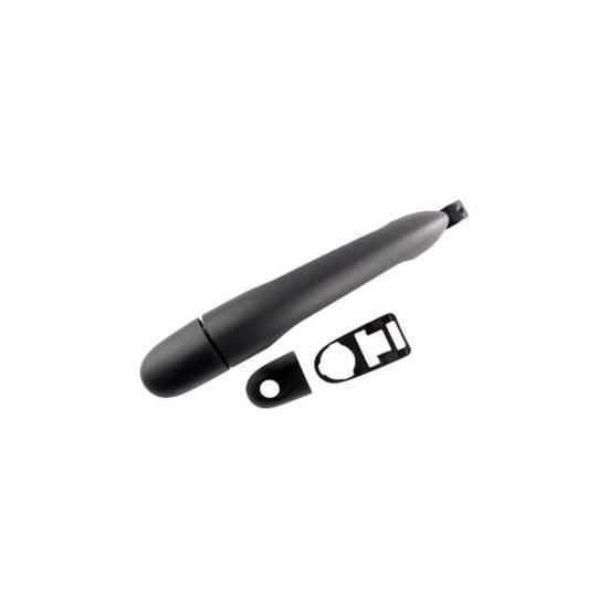 Poignée de porte avant ou arrière gauche pour RENAULT KANGOO, 2008 à 2013, Noire, Neuve.