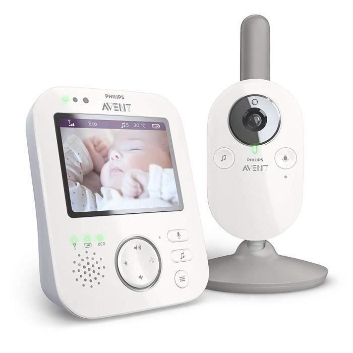 PHILIPS AVENT SCD843/26 Babyphone vidéo - Technologie A-FHSS - Ecran 3.5\