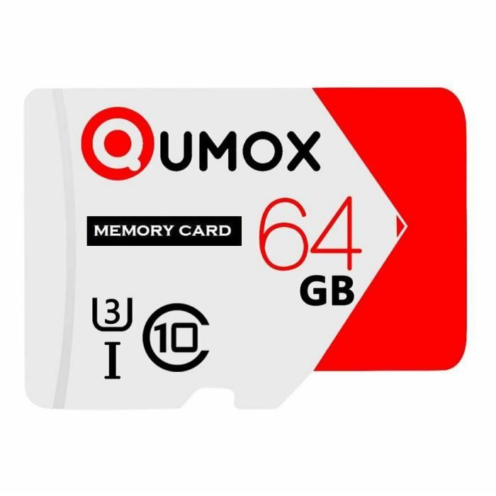 Qumox Extreme 64Go Micro SD/SDXC QUMOX Extreme carte mémoire 64Go Micro SDXC classe 10 UHS-I