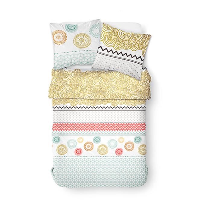 Parure de couette 100% coton 57 fils 220x240 ERSULIE
