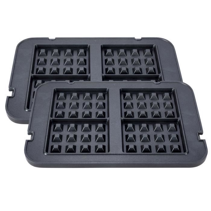 Plaques à gaufres Zoomyo pour gril de contact-de table, antiadhésives, faciles à remplacer, lavables au lave-vaisselle