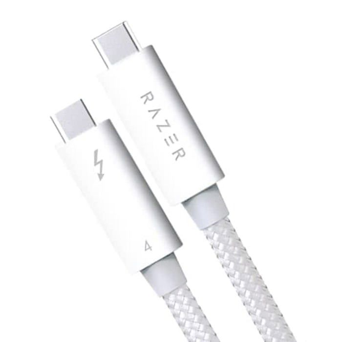 Razer Câble Thunderbolt 20 m Blanc — Résolutions jusquà 8K modèle RC21-01870200-R3M1