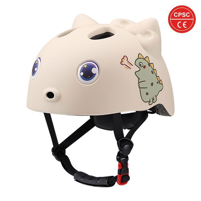 Casque de sport enfant cartoon - WOZWE - Beige - PC - Enfant - Bmx