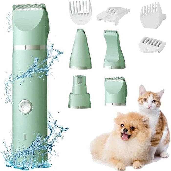 Meilleurs prix pour Tondeuse cheveux pour chien et chat 4 en 1 rechargeable lectrique silencieuse DZQKLA couleurs multiples PZCC