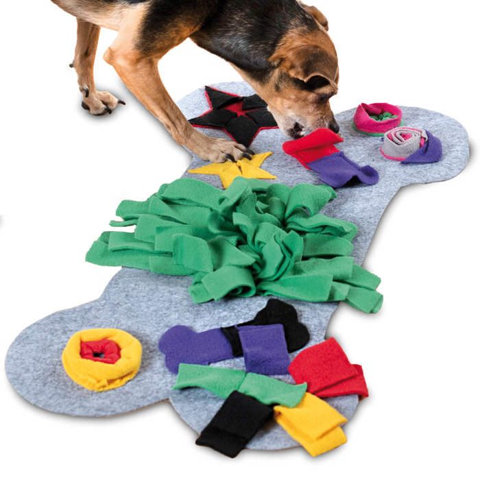Comparer les prix de Petit tapis de fouille pour chien - KaraLuna - Jouets pour chiens - Tapis de recherche occupation - Tapis chien interactif