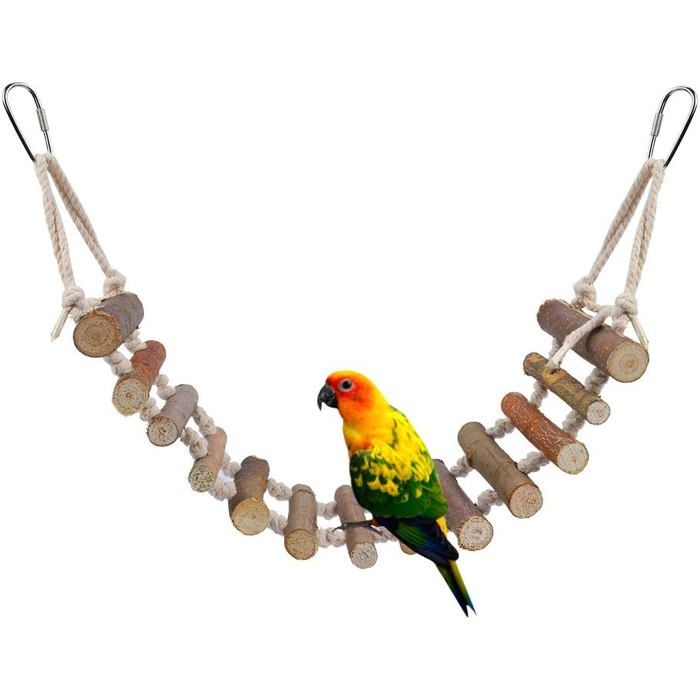 Meilleurs prix pour Jouet Oiseau Échelle Bois et Corde Pont Suspendu Perruches