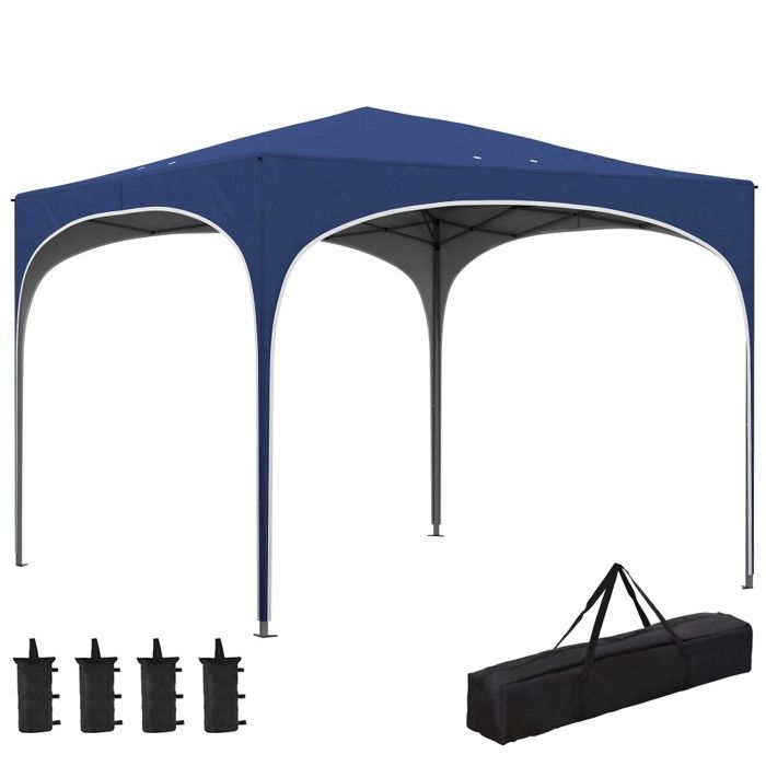 10 Sacs De Lestage Pour Tonnelle & Tente + Mousquetons & Clips - Ancrage Anti-Vent Pour Extérieur (Noir)