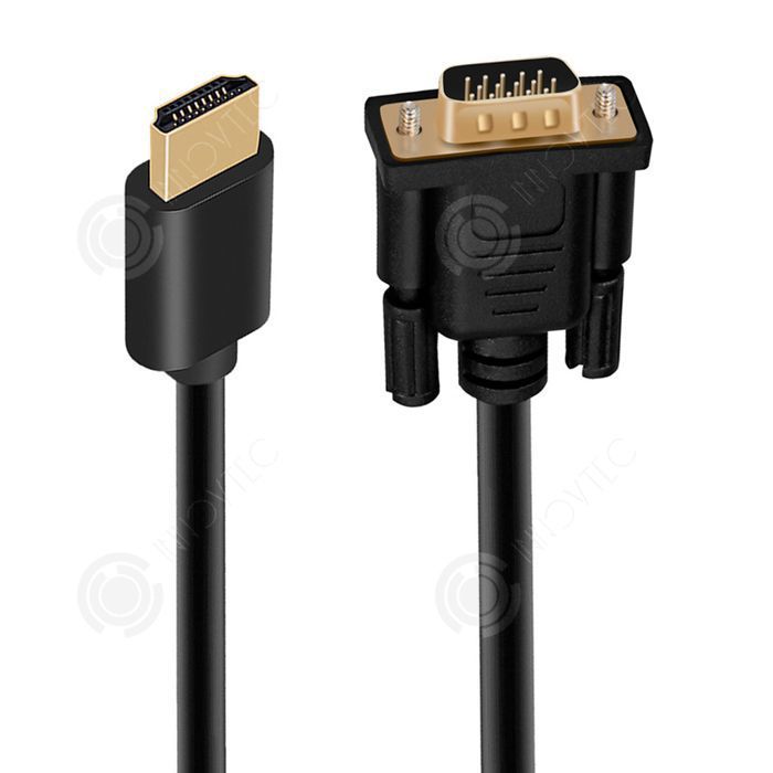 Nanocable 10.15.4348 Cable Conversor HDMI A VGA Macho/Macho 1.8M Negro