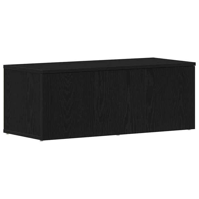 “RabaisMeuble TV/Armoire salon - Banc TV - KENNETH - avec tiroir Noir 80 x 34 x 30 cm Bois dingénierie Août355760