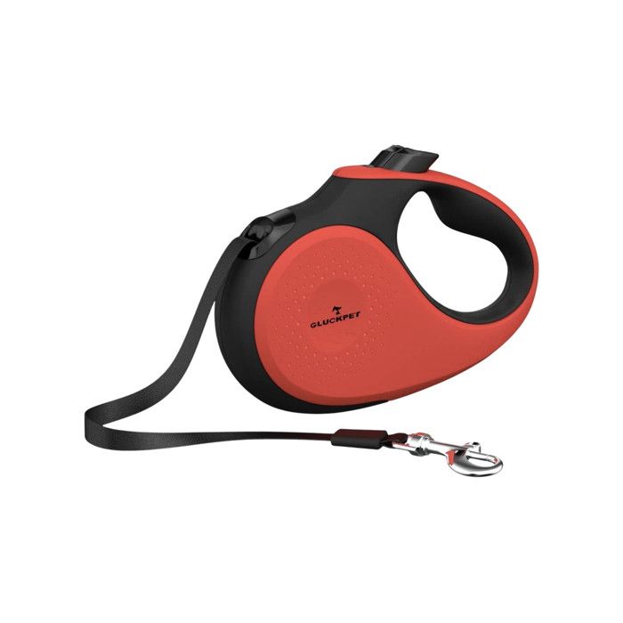 Comparer les prix de Laisse rétractable pour chien de 5m avec bouton de verrouillage et poignée ergonomique Taille S Glückpet