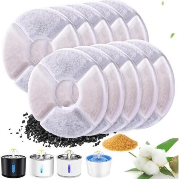 Meilleurs prix pour Filtre de fontaine à eau pour chat filtre de remplacement pour fontaine à eau pour chat 12 pièces filtre avec résine et YYV
