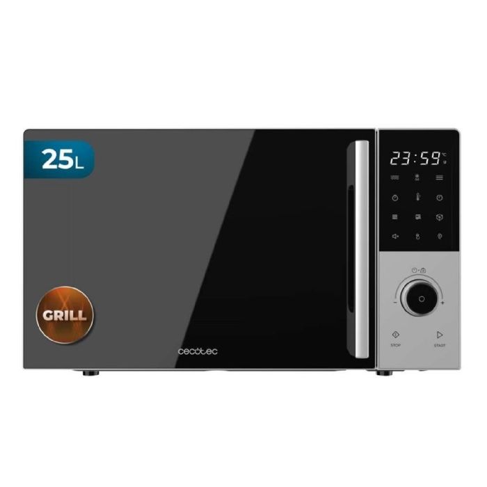 Cecotec Micro-ondes Numérique avec Grill 25L Proclean 2500. 850W Grill 1200W Convection 2200W 8 Programmes - Cecotec