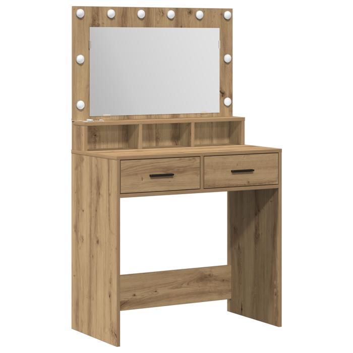 KENNETH@ Coiffeuse chêne artisanal 79x41x135 cm Bois dingénierie CL3913577 KENNETH@ Coiffeuse chêne artisanal 79x41x135 cm Bois dingénierie CL3913577