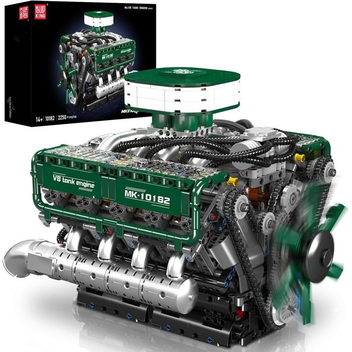 Générique Moteur Miniature Collection Motor Simulation Réaliste | Présentation Mini V8 Collection Simulation Réaliste Modèle Bureau Salon Maison Pour