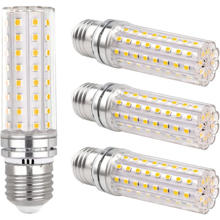 Ampoule LED Mais E27 18W 220-240V 1200LM Blanc Froid 6000K Non Dimmable Ampoule LED E27 Lot de 4