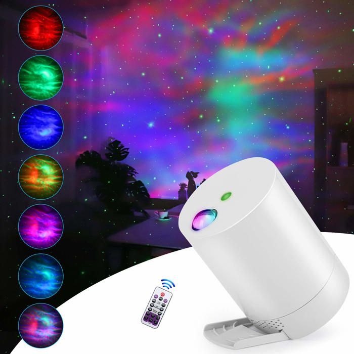Projecteur détoiles Lumière Galaxie et Vagues Océaniques avec Télécommande Nébuleuse Lampe Projecteur dÉtoiles LED