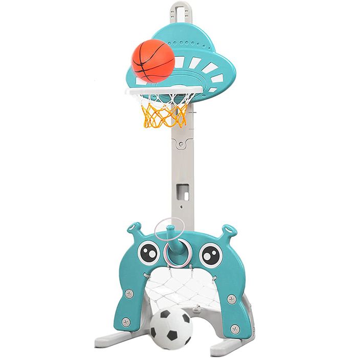 KEDIA Support sportif UFO Renforcé et Hauteur Réglable55*58*146cmPanier de Basket Enfant Interieur et ExtérieurPeu Encombrant
