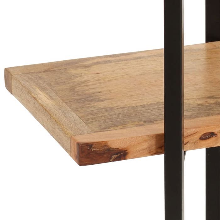 Maison SoldesMEUBLE Étagère à 4 niveaux 160x35x160cm Bois de manguier massif - Meuble de rangement pour Salon Chambre