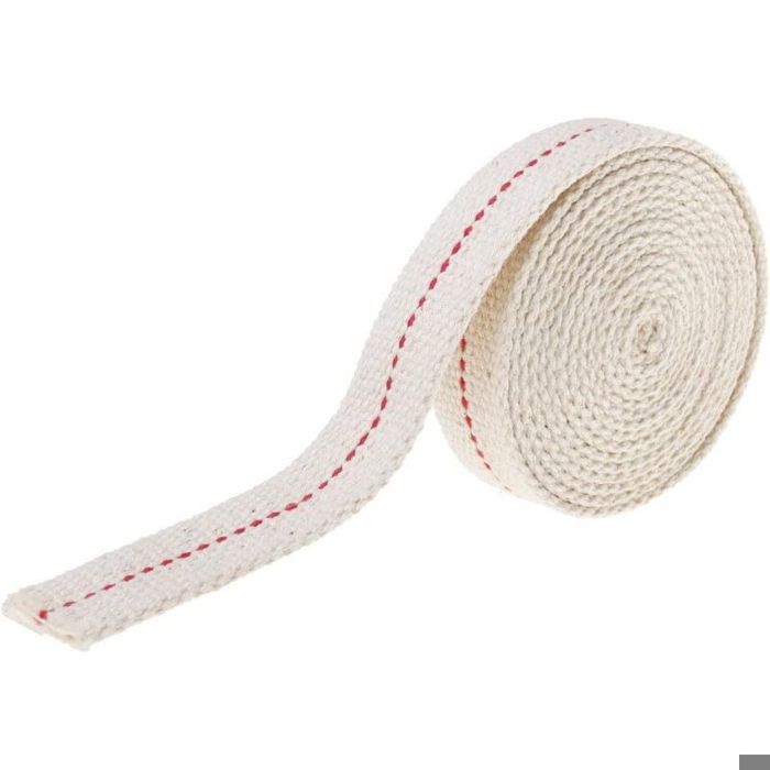 Lot 2 mèches lampe coton plat 2m – Pour brûleur lampe à huile – Excellente absorption huile – Longueur 2 mètres Lumiryn