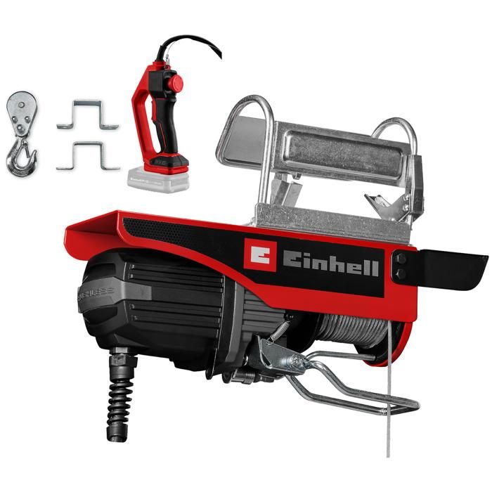 Einhell Palan sans fil TE EH 18250 Li BL PXC 18 V Brushless charge 125 kg / 250 kg Livré sans Batterie ni Chargeur